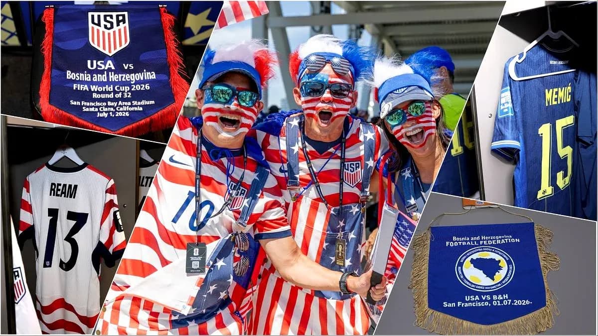 Fanáticos de EE. UU. en partido contra Bosnia