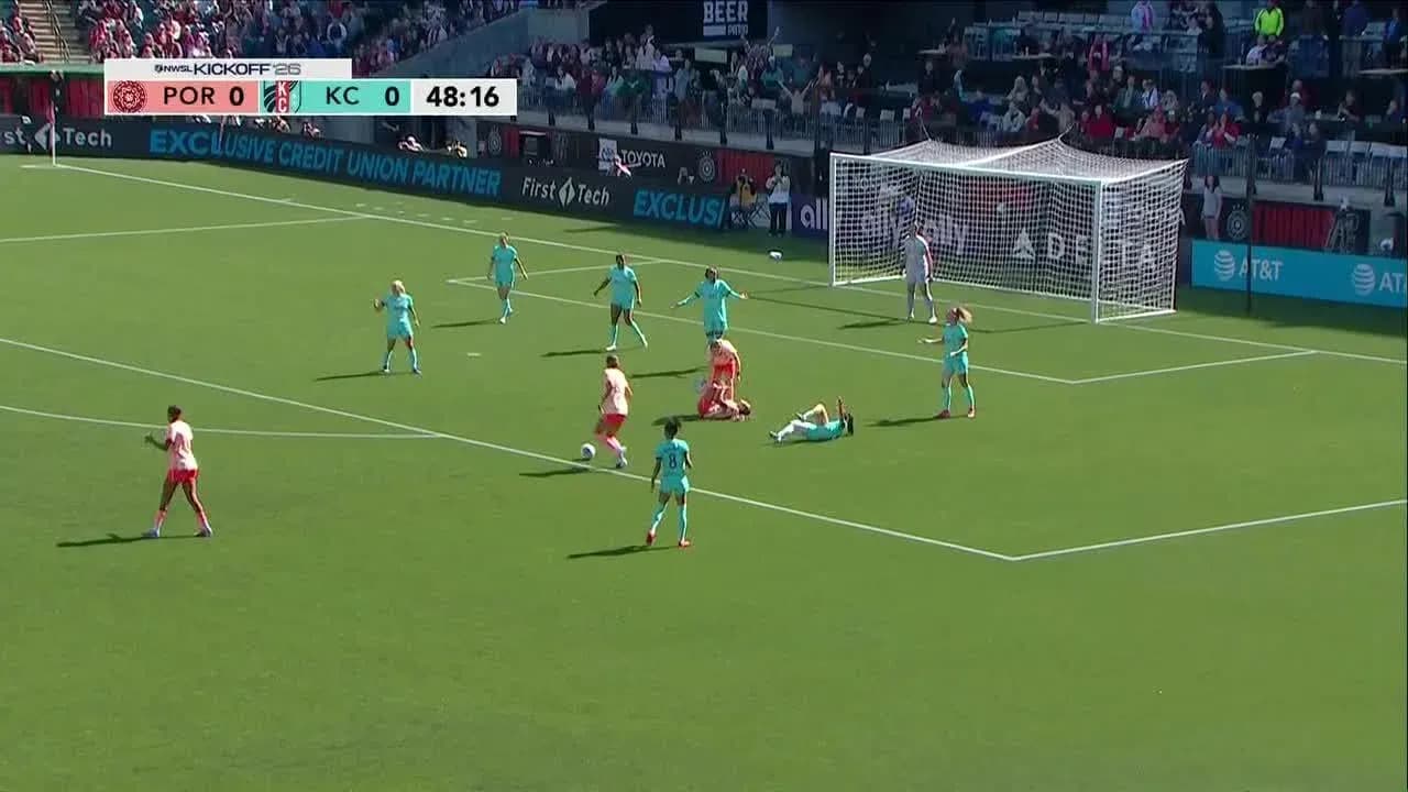 Partido de fútbol entre Kansas City y Portland Thorns