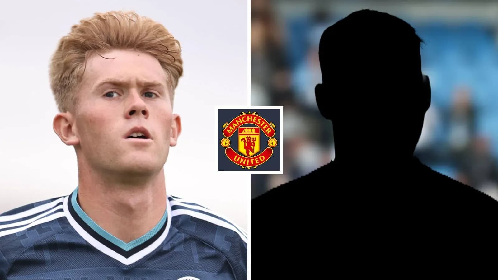Jugador de Manchester United y silueta de un jugador