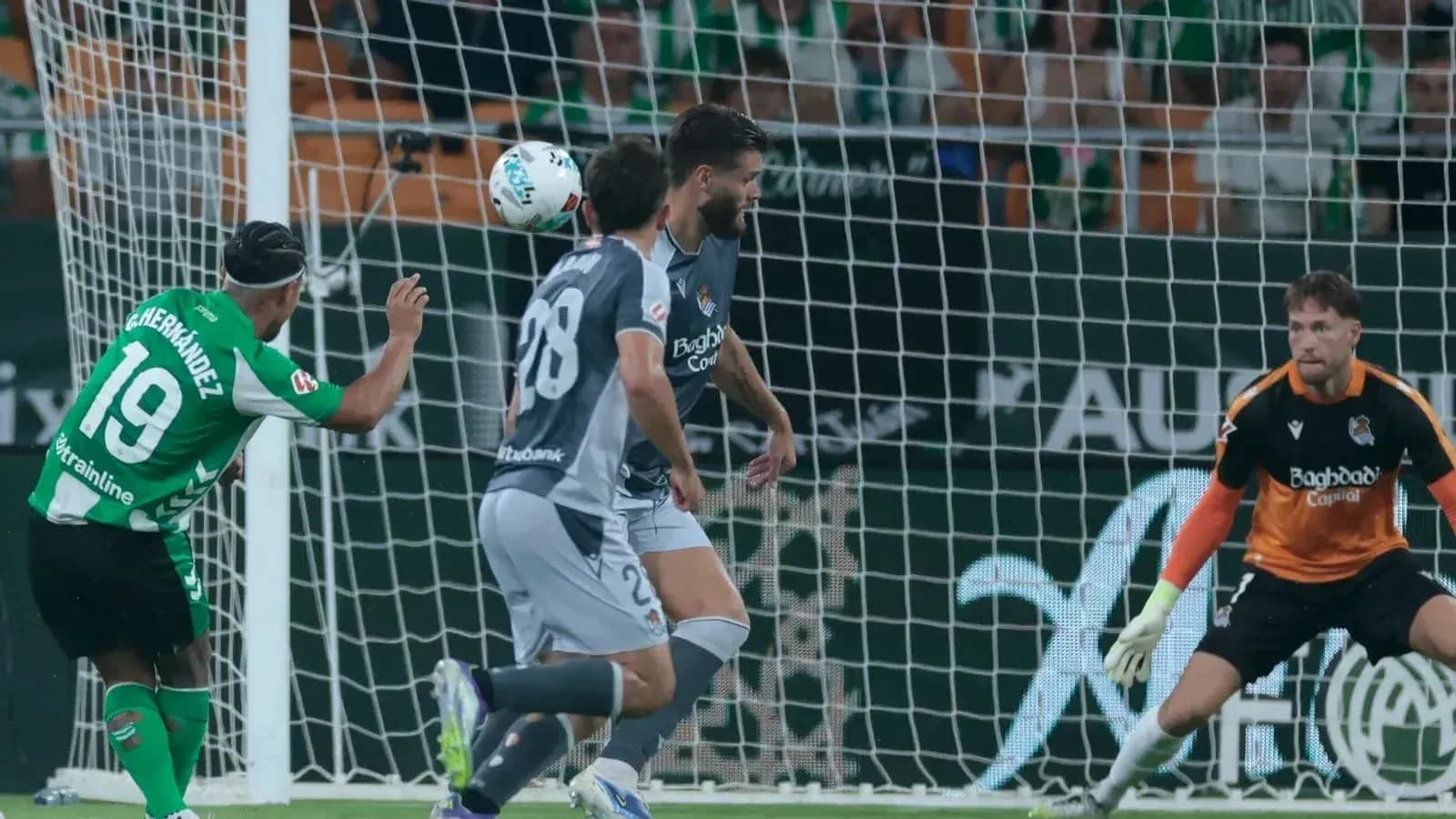 Goleador de Real Betis durante el partido