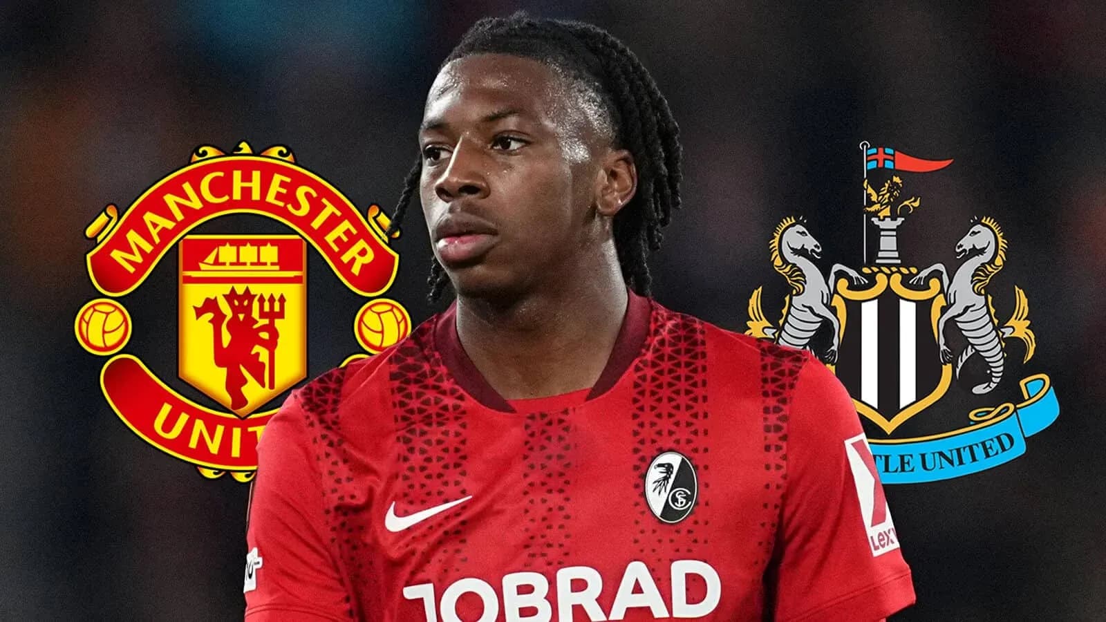 Jugador en camiseta de Bournemouth con logos de clubes