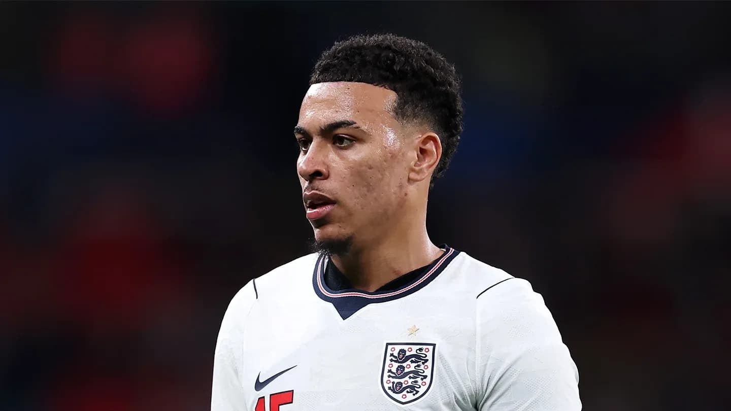 Jugador de Inglaterra en acción durante un partido