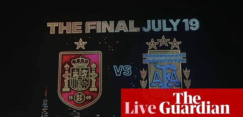 Anuncio del partido final España vs Argentina