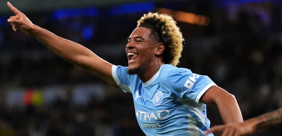 Jugador de Manchester City celebrando un gol