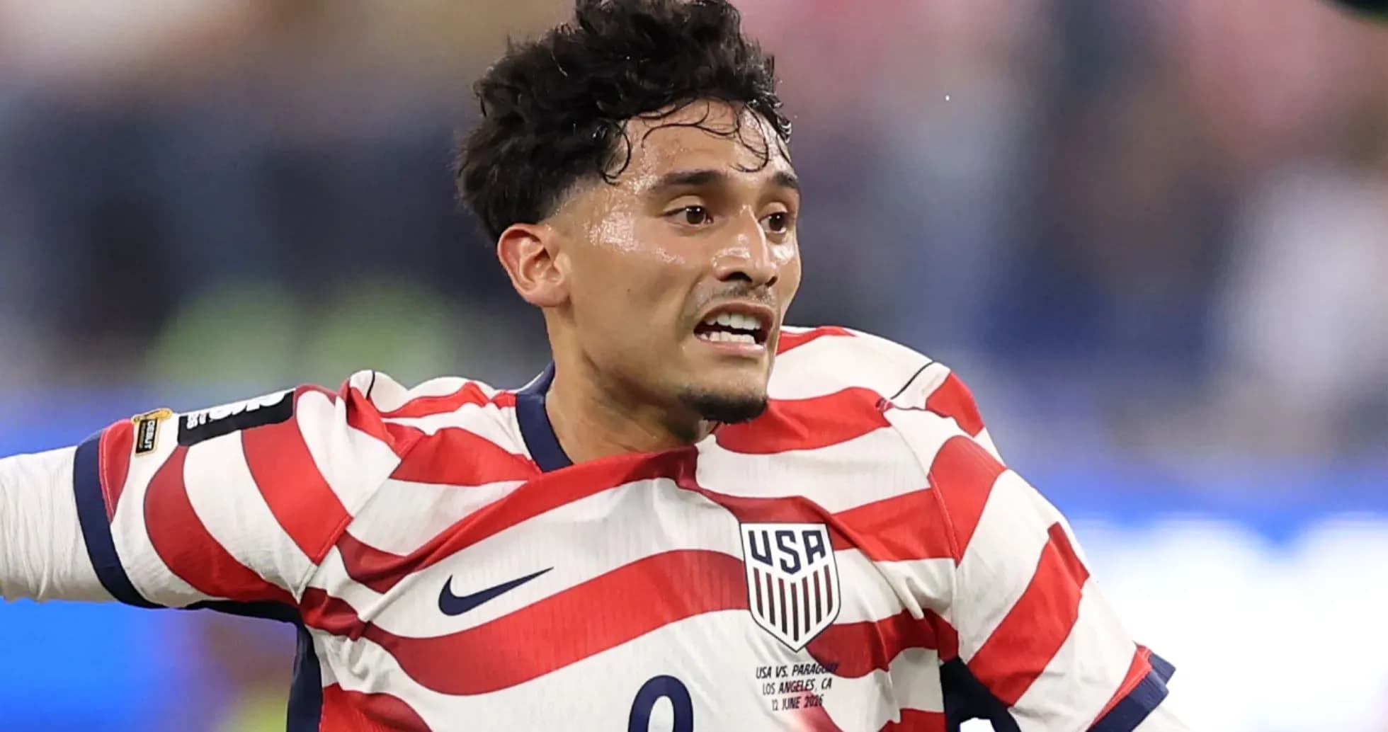 Jugador de la selección de EE. UU. en acción