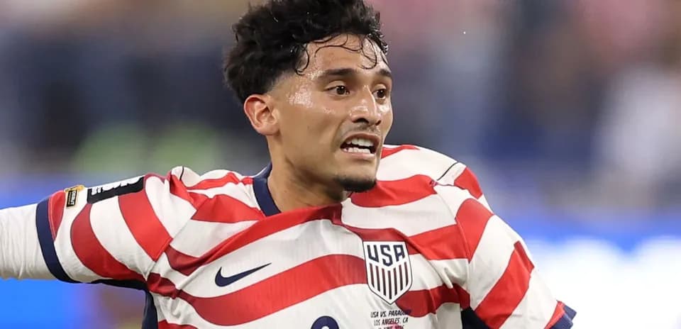 Jugador de la selección de EE. UU. en acción