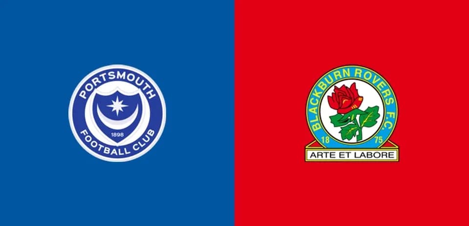 Escudos de Portsmouth y Blackburn Rovers