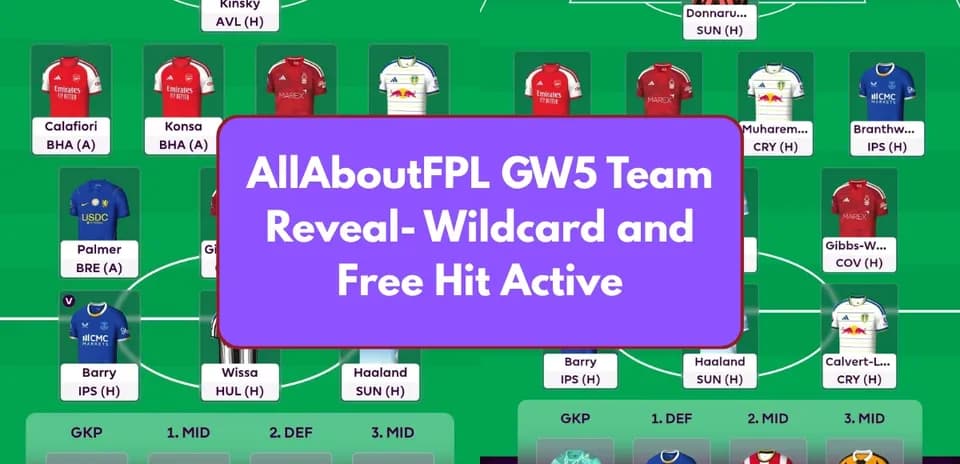 Formación del equipo FPL para la GW5 con cambios