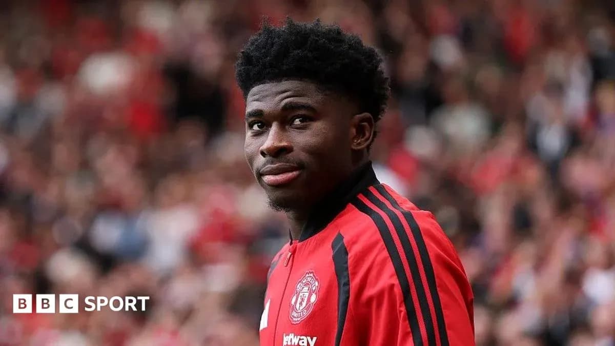Jugador de Manchester United en el campo