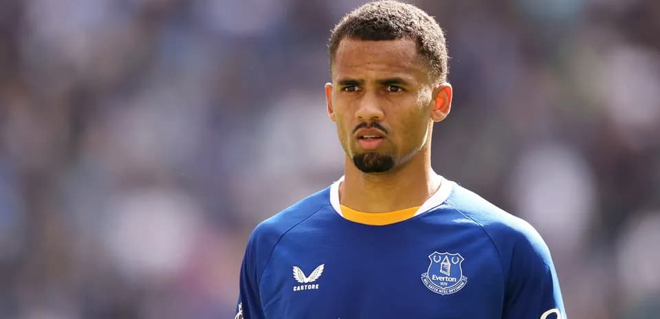 Jugador de Everton en el campo durante un partido