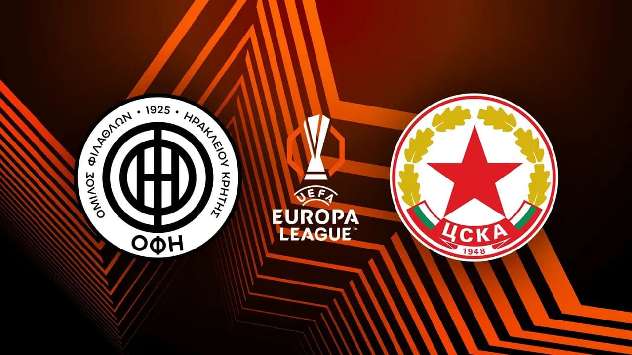 Logos de OFI y CSKA Sofia en Europa League