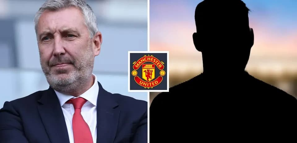 Entrenador de Manchester United y figura en silueta