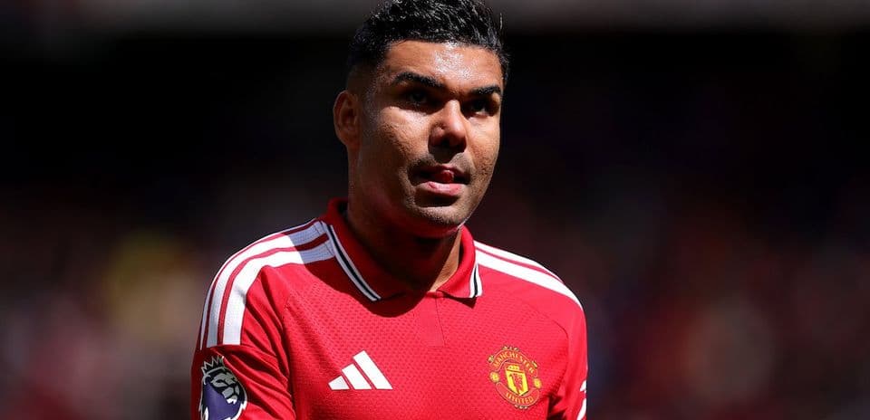 Jugador de Manchester United en el campo de juego