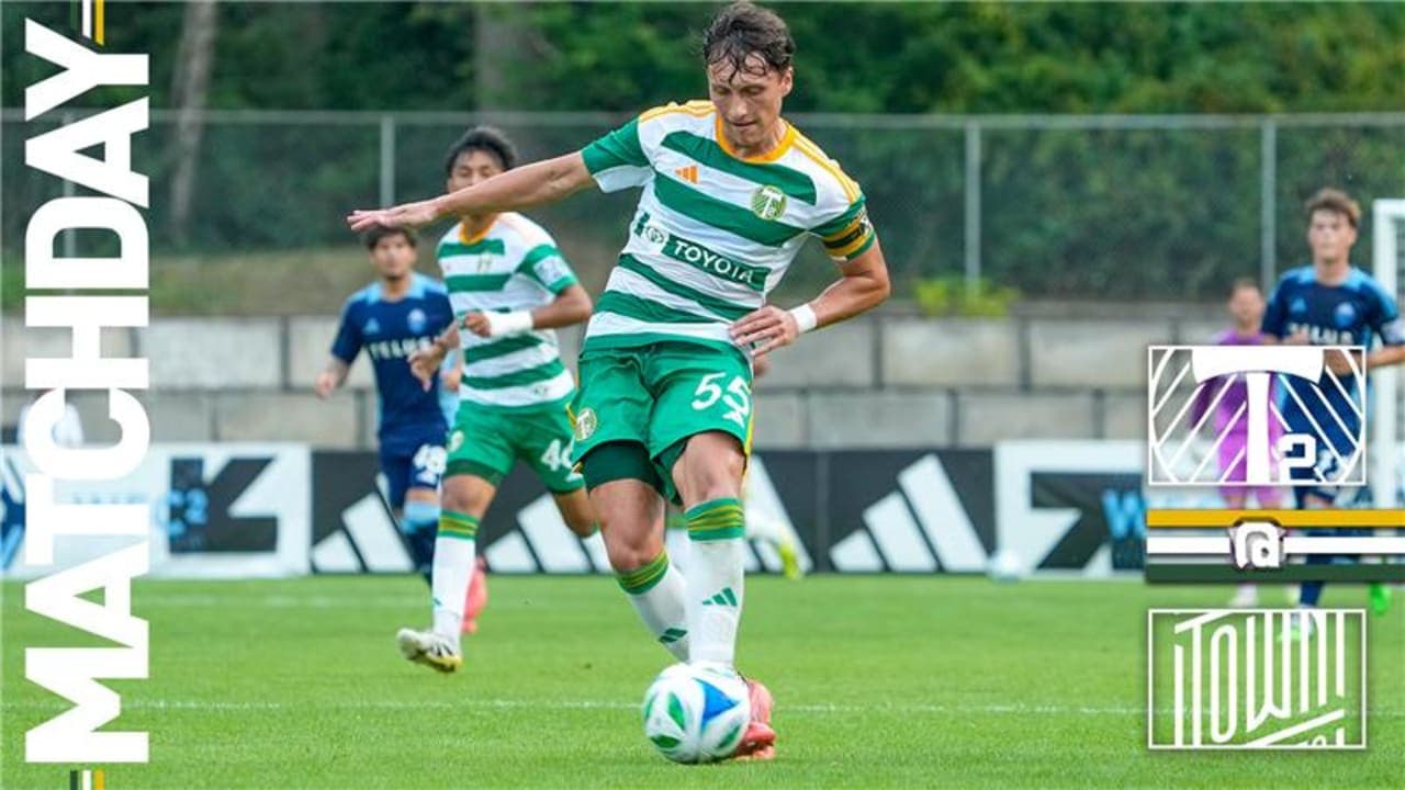 Jugador de Portland Timbers II en acción