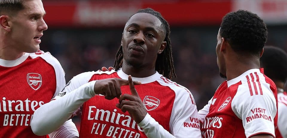 Jugadores del Arsenal celebrando un gol