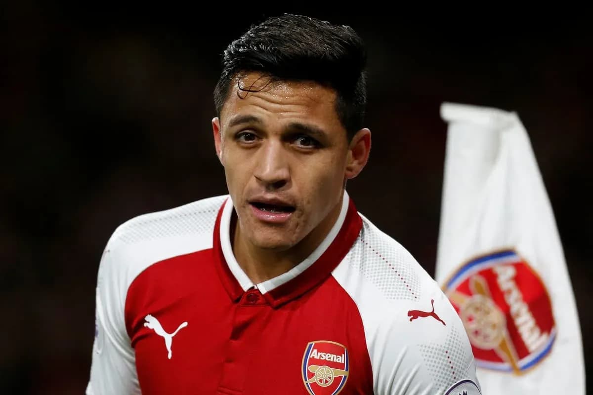 Jugador de Arsenal en el campo durante el partido