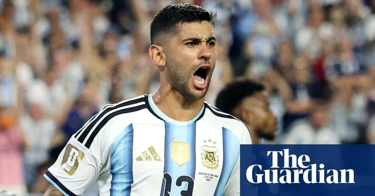 Jugador argentino celebrando en un partido