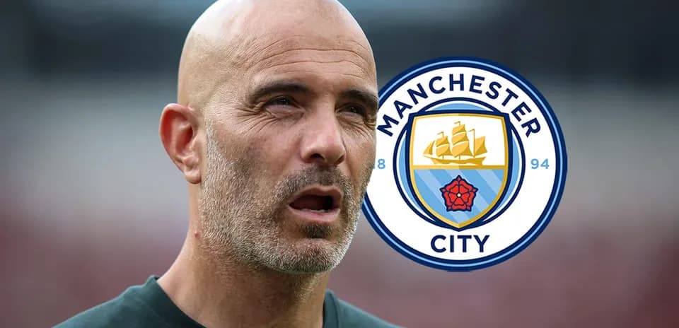 Entrenador de Manchester City en primer plano