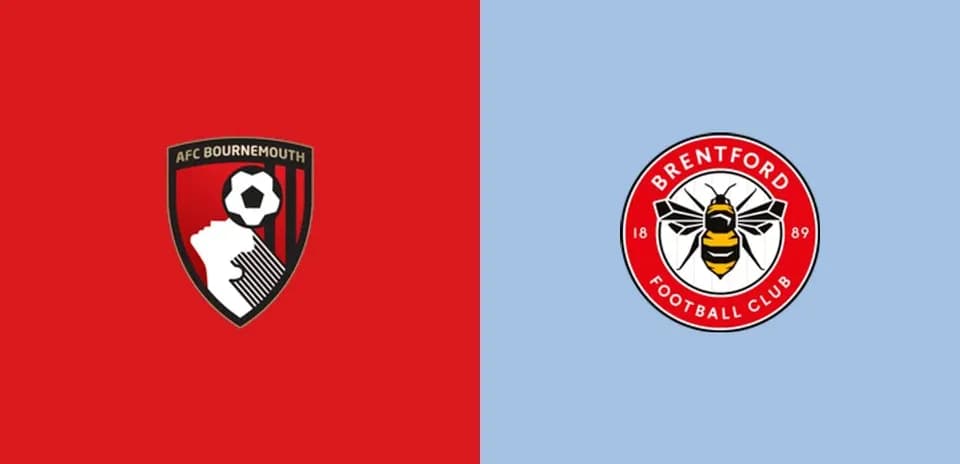 Logos de AFC Bournemouth y Brentford FC