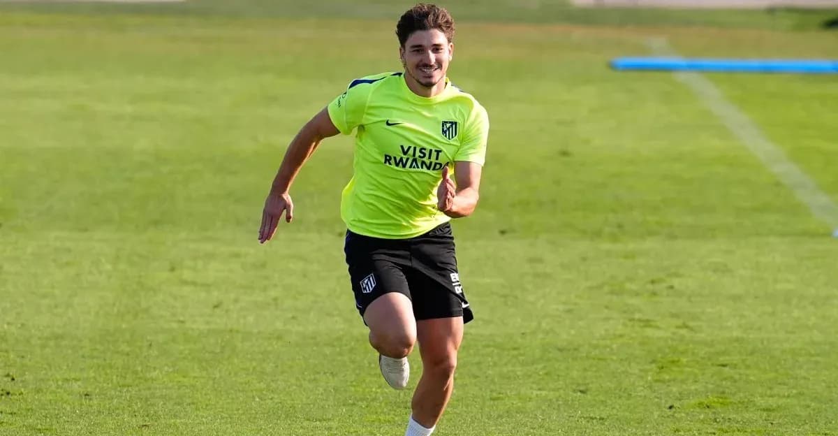 Jugador corriendo durante sesión de entrenamiento