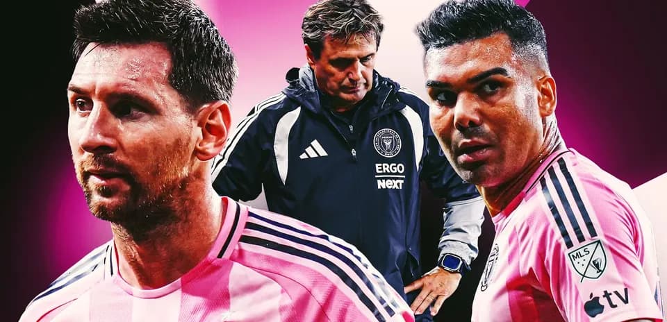 Lionel Messi y Casemiro en el Inter Miami