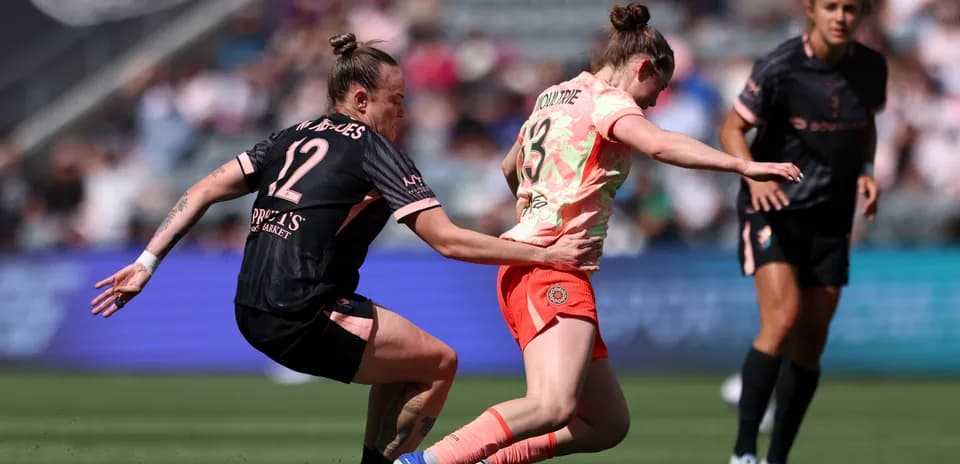 Jugadora del Portland Thorns W en acción