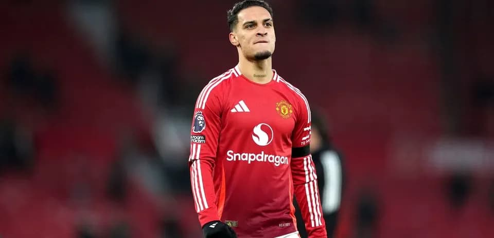 Jugador de Manchester United en el campo