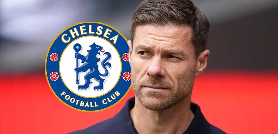 Entrenador de Chelsea FC con logo del club de fondo