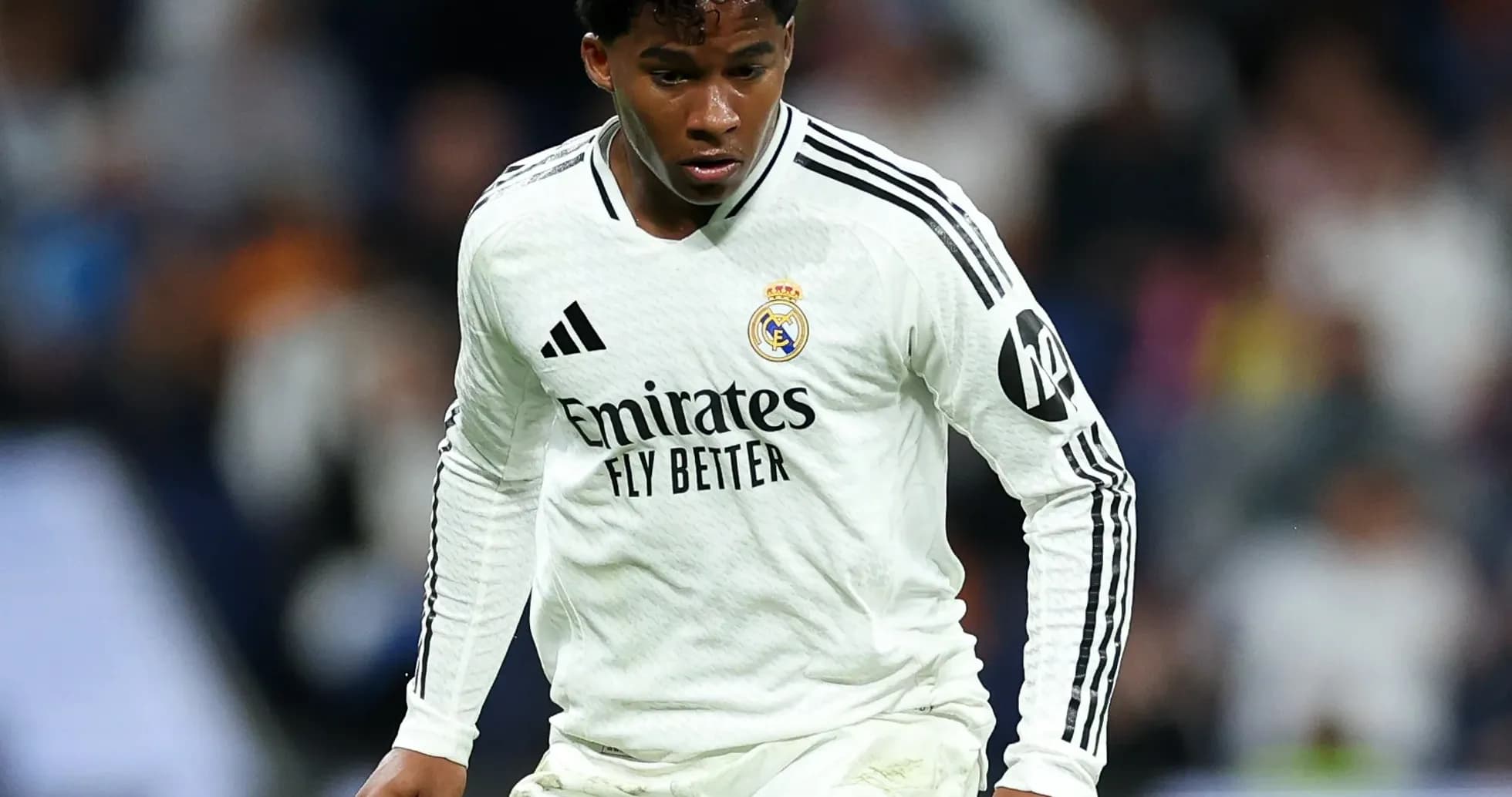 Jugador de Real Madrid durante el partido