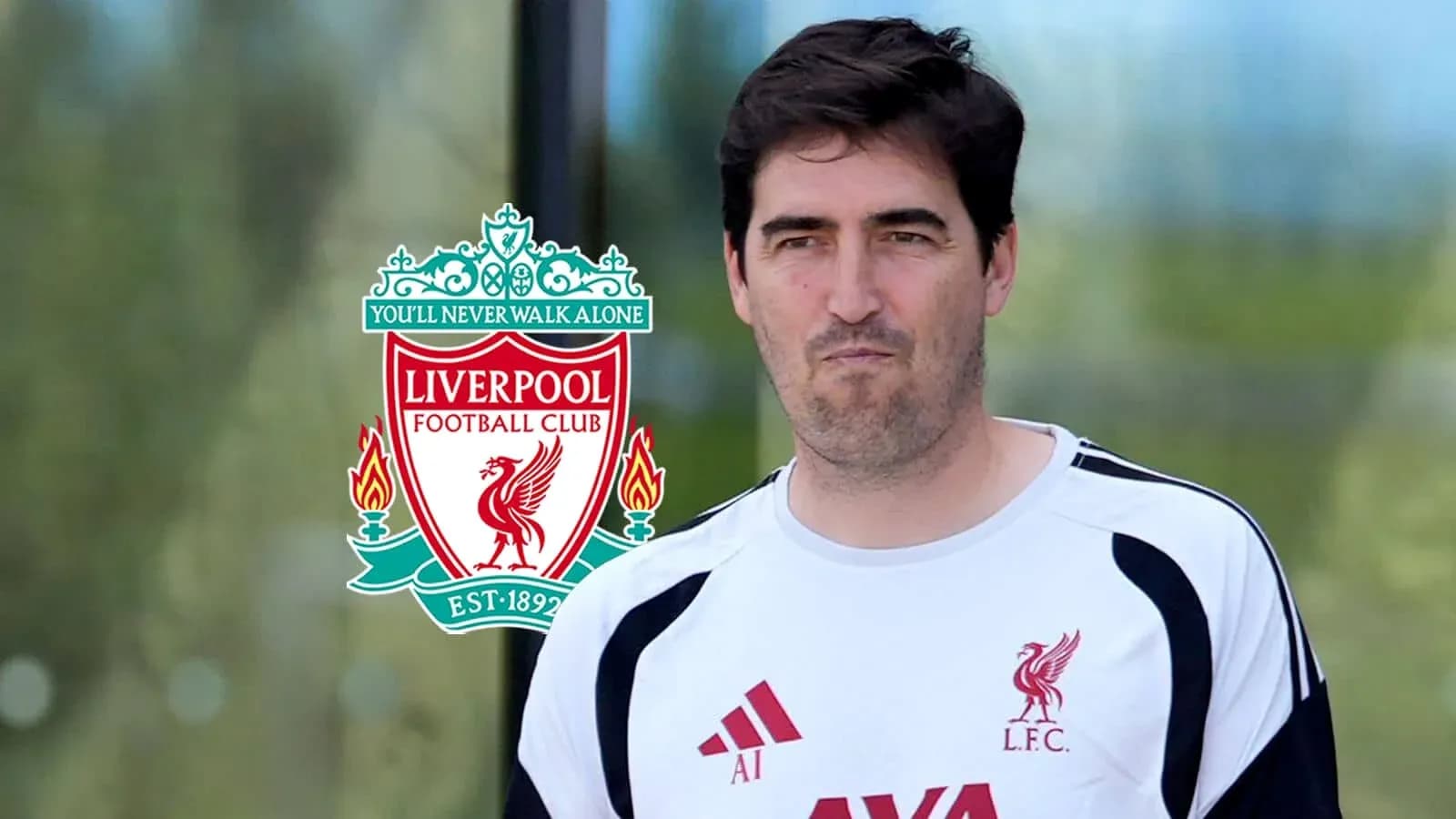 Entrenador de Liverpool en la instalación del club