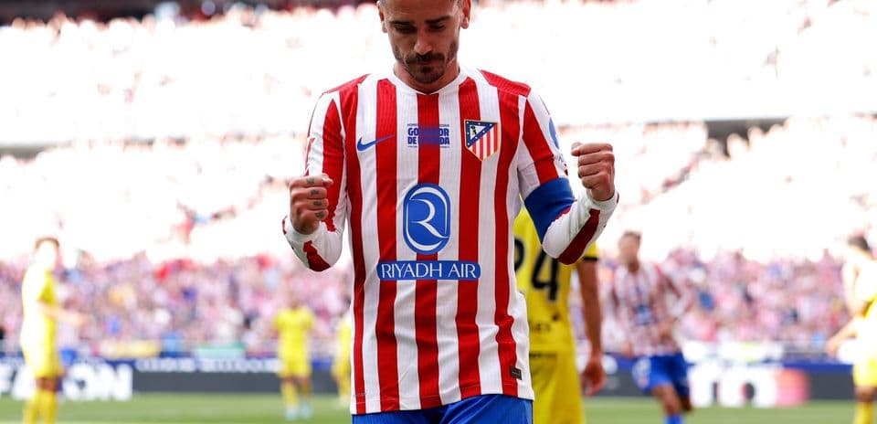 Antoine Griezmann celebrando un gol con Atlético