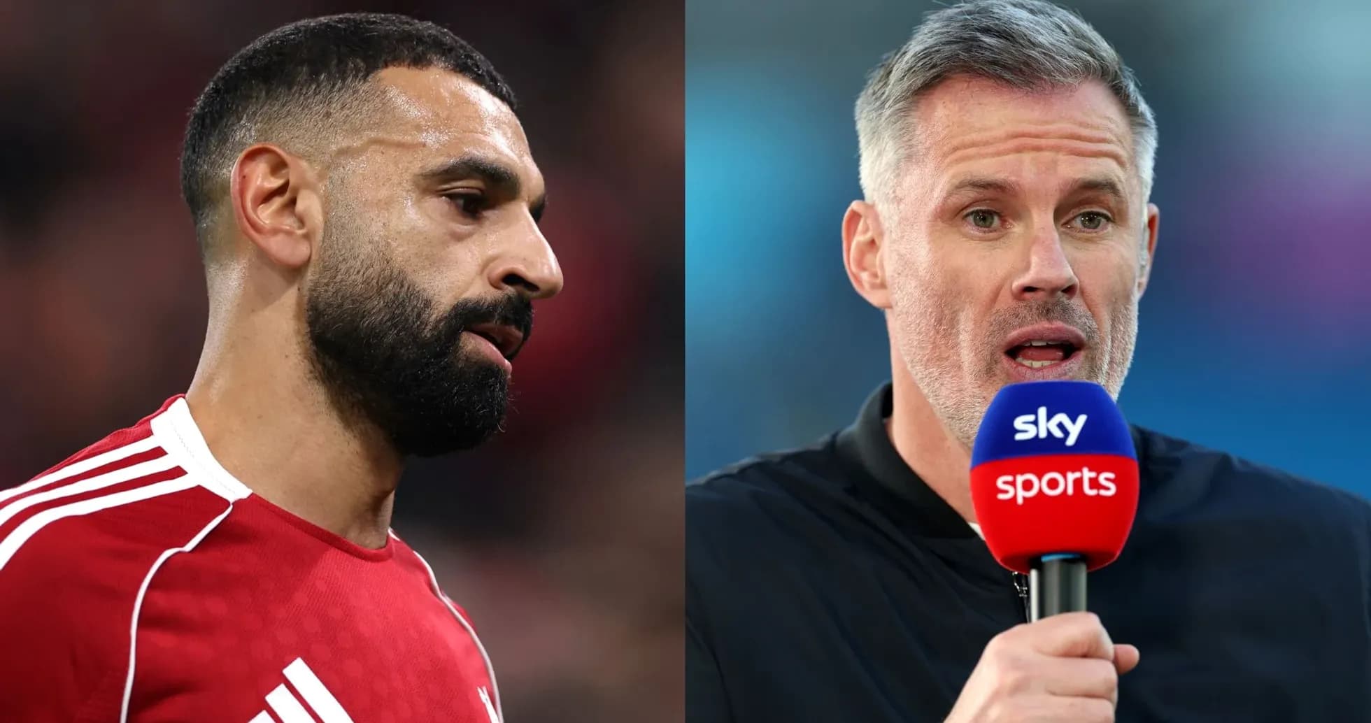 Mohamed Salah y Jamie Carragher en una entrevista