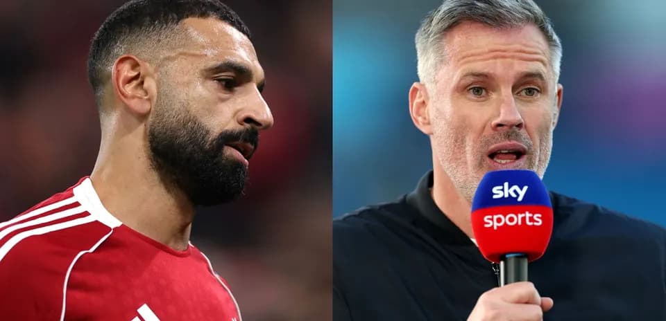 Mohamed Salah y Jamie Carragher en una entrevista