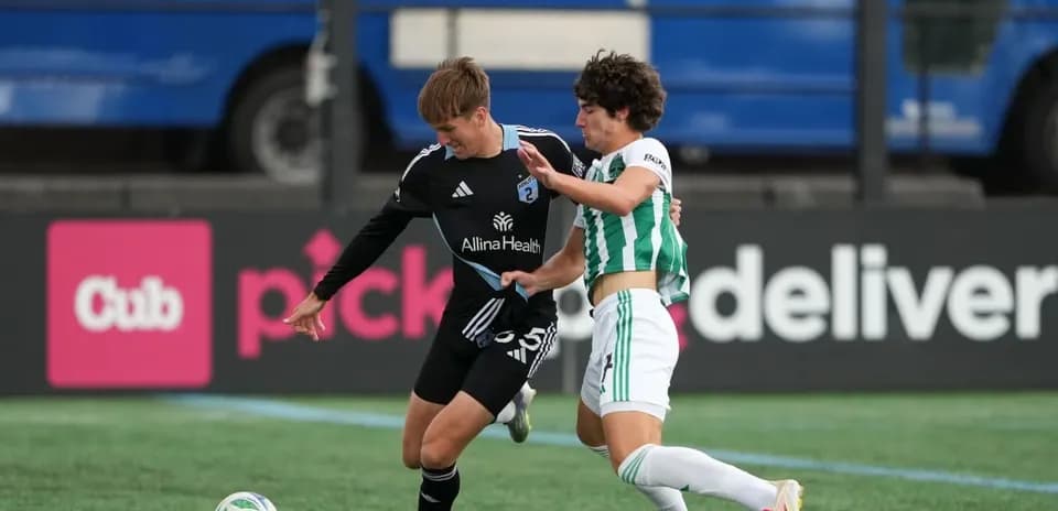 Jugador de Minnesota United II en acción