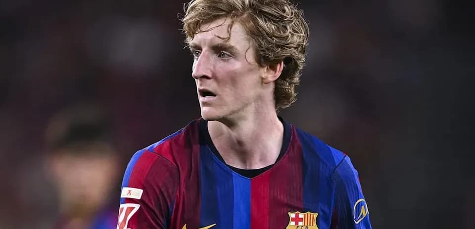 Jugador de FC Barcelona en el campo durante partido