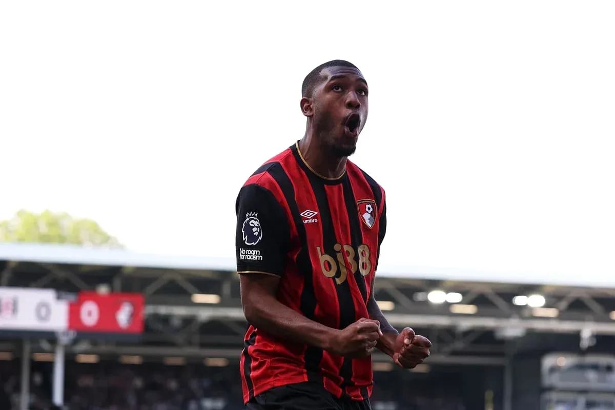 Jugador de Bournemouth celebrando un gol en el estadio