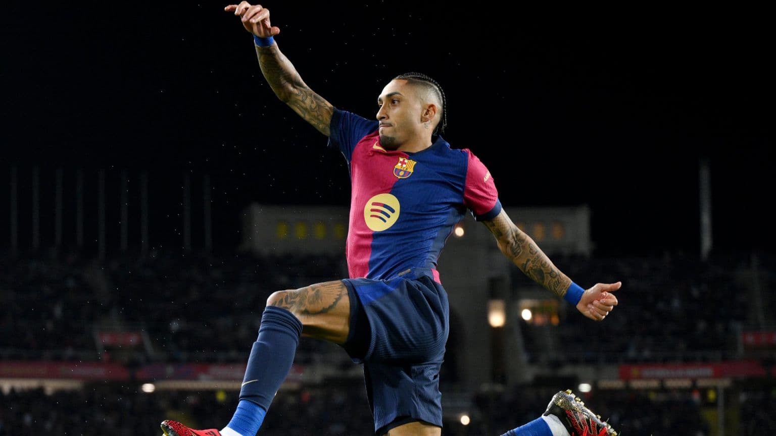 Jugador de Barcelona celebrando un gol
