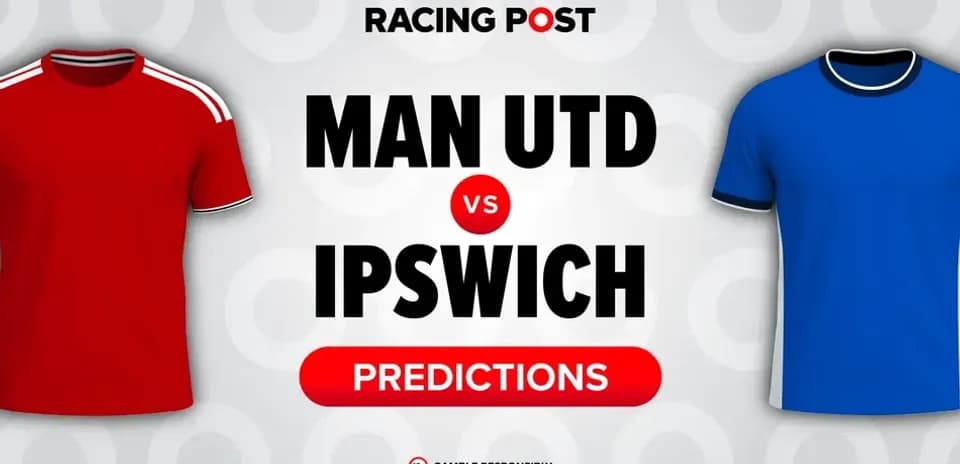 Camisetas de Man Utd e Ipswich con predicciones