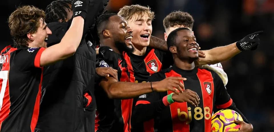 Jugadores del Bournemouth celebrando un gol