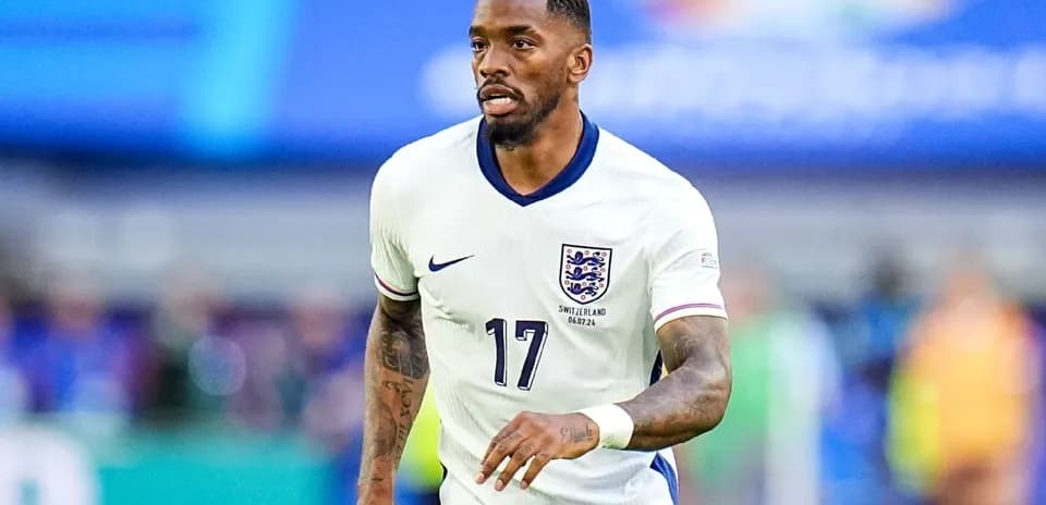 Jugador de Inglaterra en el campo durante un partido