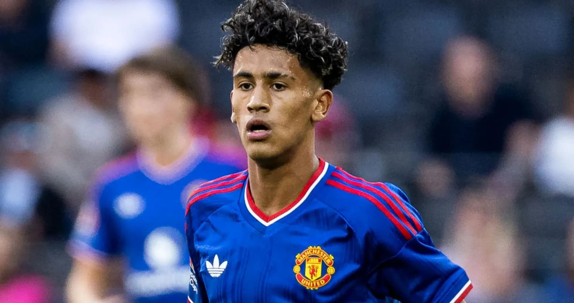 Jugador de Manchester United en acción durante partido