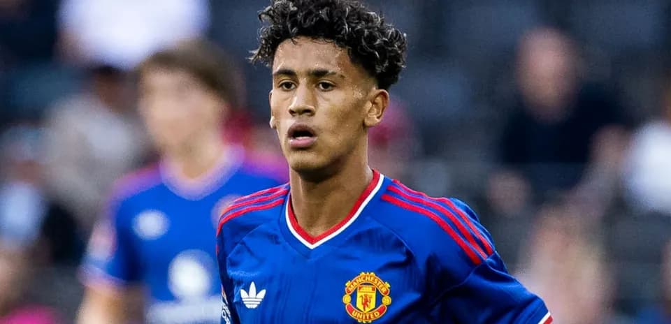 Jugador de Manchester United en acción durante partido