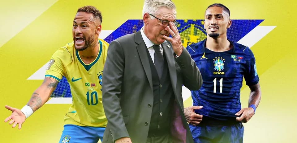 Neymar y jugador brasileño con entrenador en medio