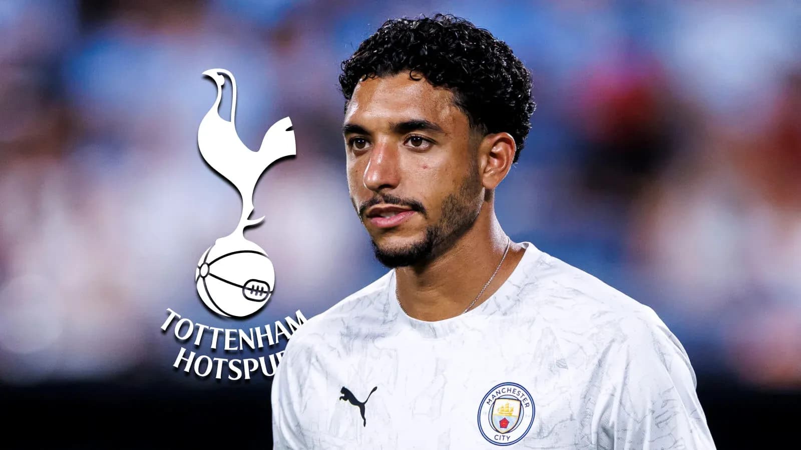 Jugador de Manchester City antes del partido