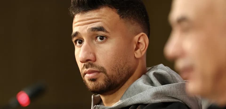 Jugador hablando en una conferencia de prensa