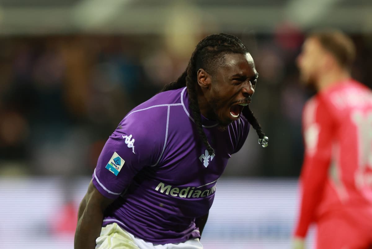 Jugador de Fiorentina celebrando un gol