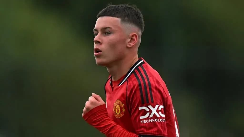Jugador de Manchester United durante un entrenamiento