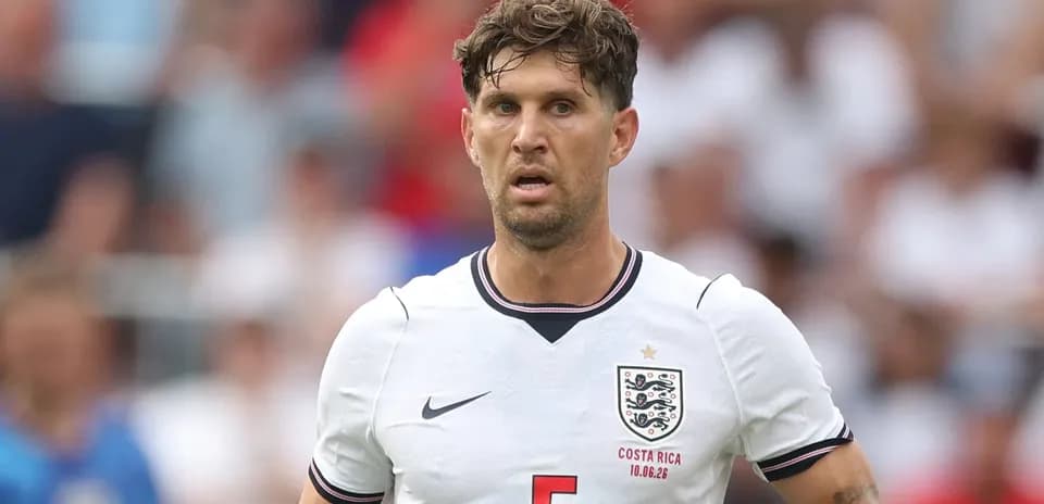 Jugador de Inglaterra en acción durante el partido