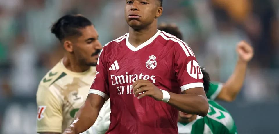 Jugador de Real Madrid durante el partido