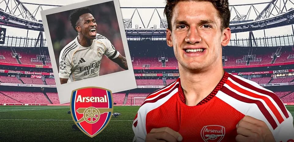 Jugador de Arsenal sonriendo en el estadio vacío